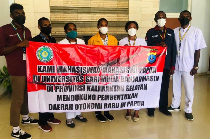 Dukungan Mahasiswa Papua di Banjarmasin